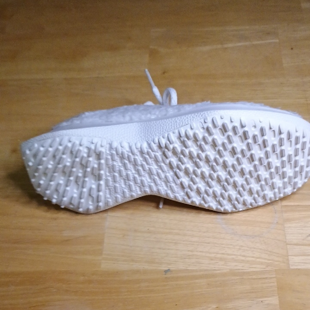 Allbirds Cream Fleece Sneakers - Picture 9 of 10